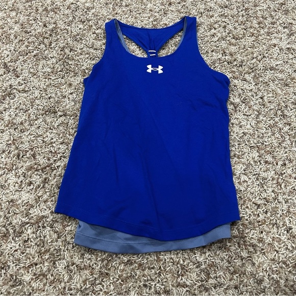 Under Armour Youth Medium Girls Athletic Tank - Picture 1 of 3